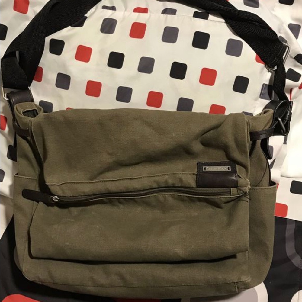 Calvin Klein green olive bag